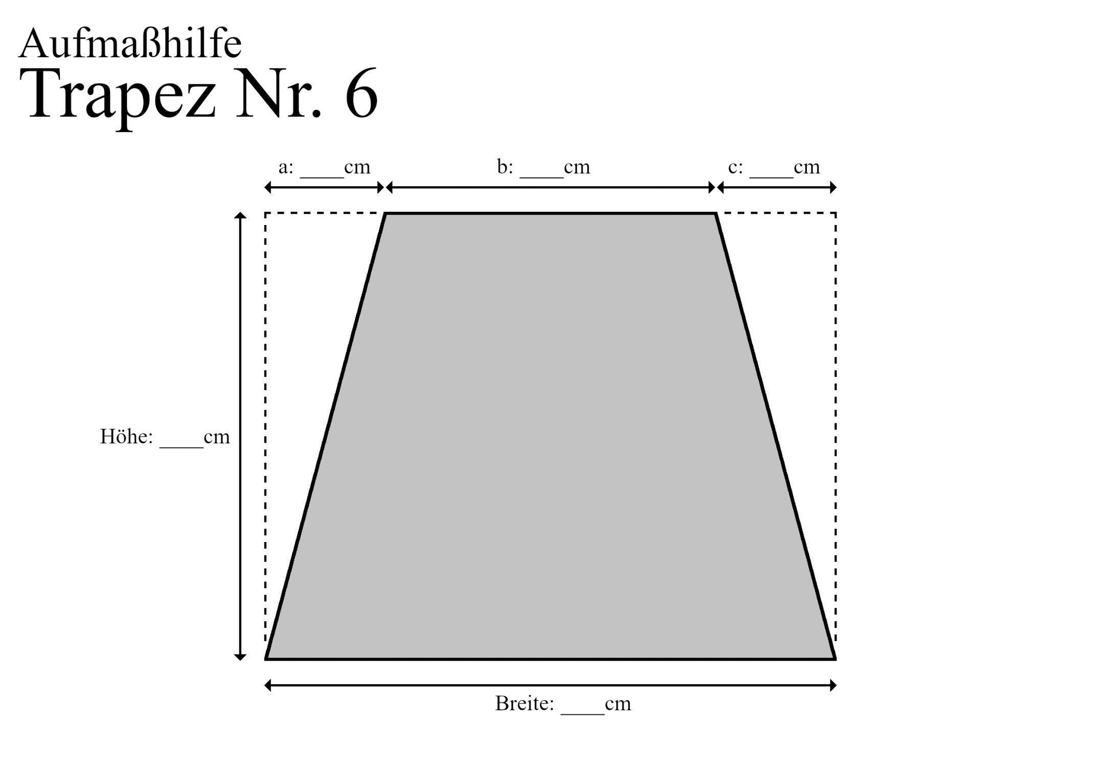 Floatglas 6 mm, Modell 6