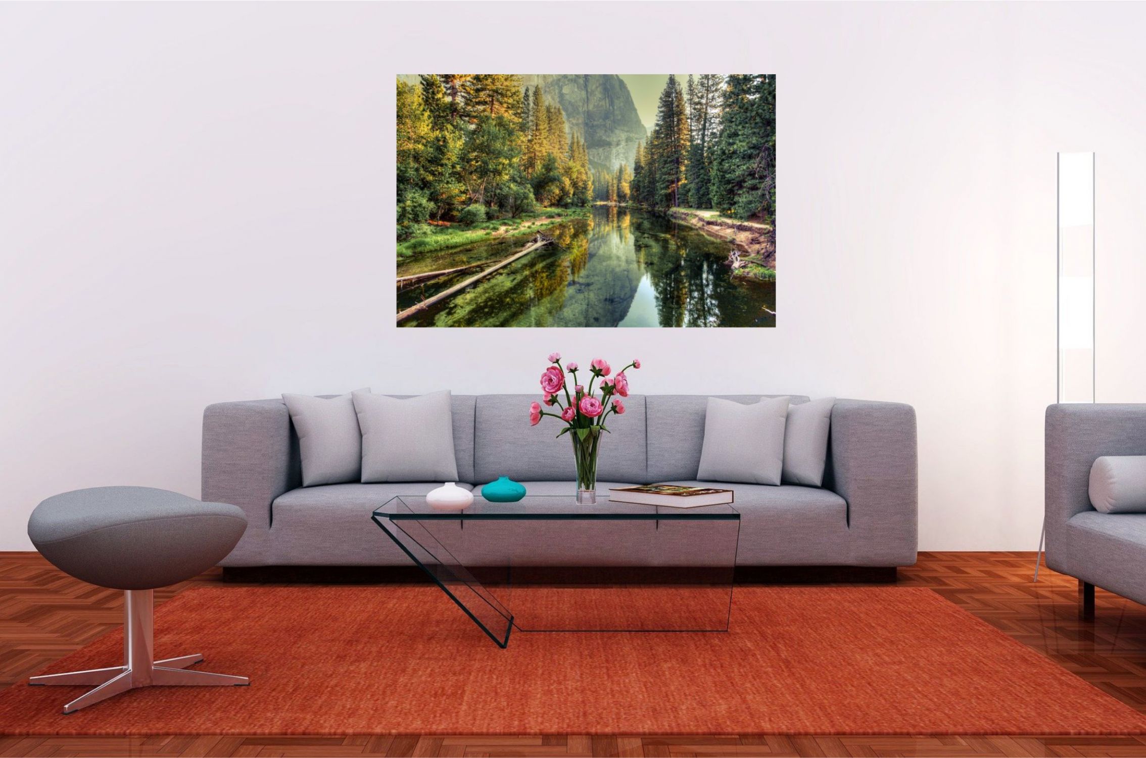 Wandbild "Bergfluss"