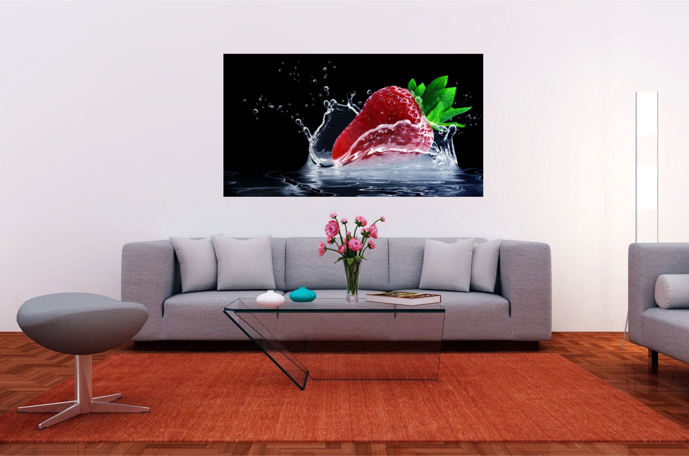 Wandbild "Erdbeere"